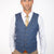 Sky Blue Windowpane Vest - SARTORO