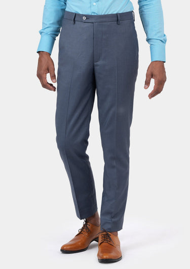 Slate Grey Twill Pants - SARTORO