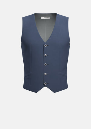 Slate Grey Twill Vest