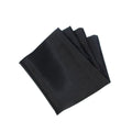 Silk Satin Black Pocket Square - SARTORO