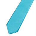 Silk Satin Turquoise Tie - SARTORO