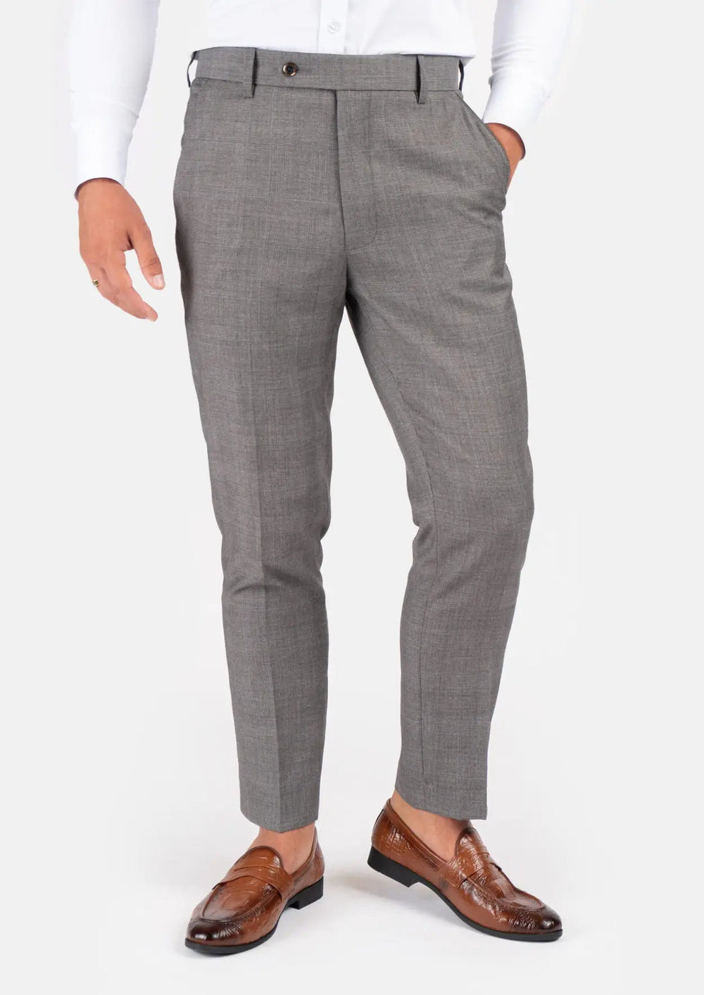 Spanish Grey Prince Of Wales Pants335