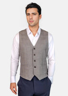 Spanish Grey Prince Of Wales Vest - SARTORO501