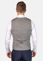 Spanish Grey Prince Of Wales Vest - SARTORO528