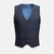 Spruce Blue Flannel Windowpane Vest - SARTORO