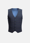 Spruce Blue Flannel Windowpane Vest