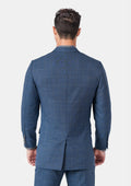 Thompson Sky Blue Windowpane Jacket - SARTORO