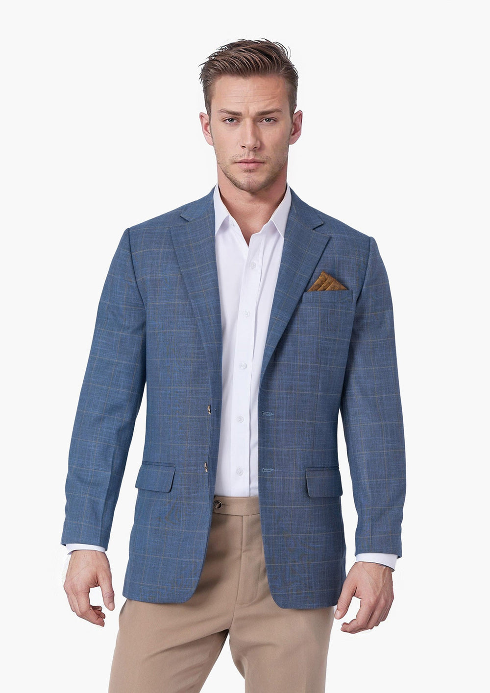 Sky Blue Windowpane Jacket324
