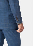 Thompson Sky Blue Windowpane Suit - SARTORO666