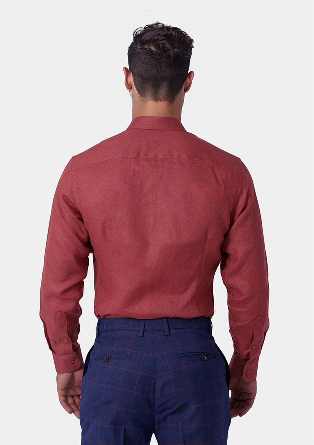 Tuscan Red Linen Shirt - SARTORO