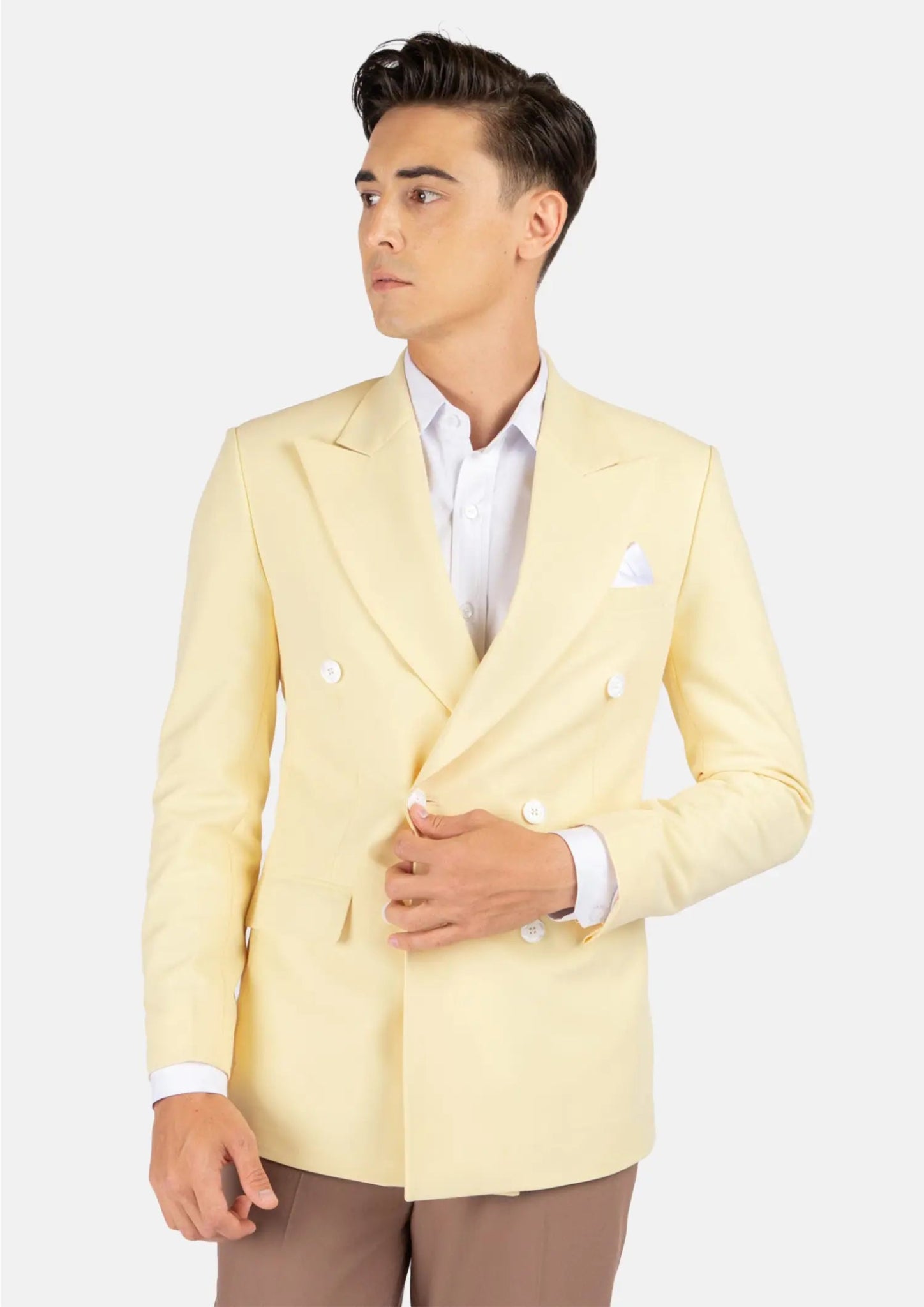 Waverly Cream Stretch Jacket - SARTORO