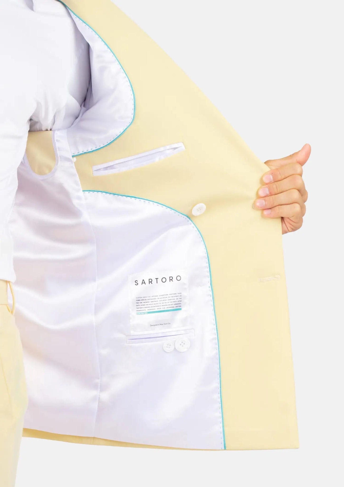 Waverly Cream Stretch Jacket - SARTORO