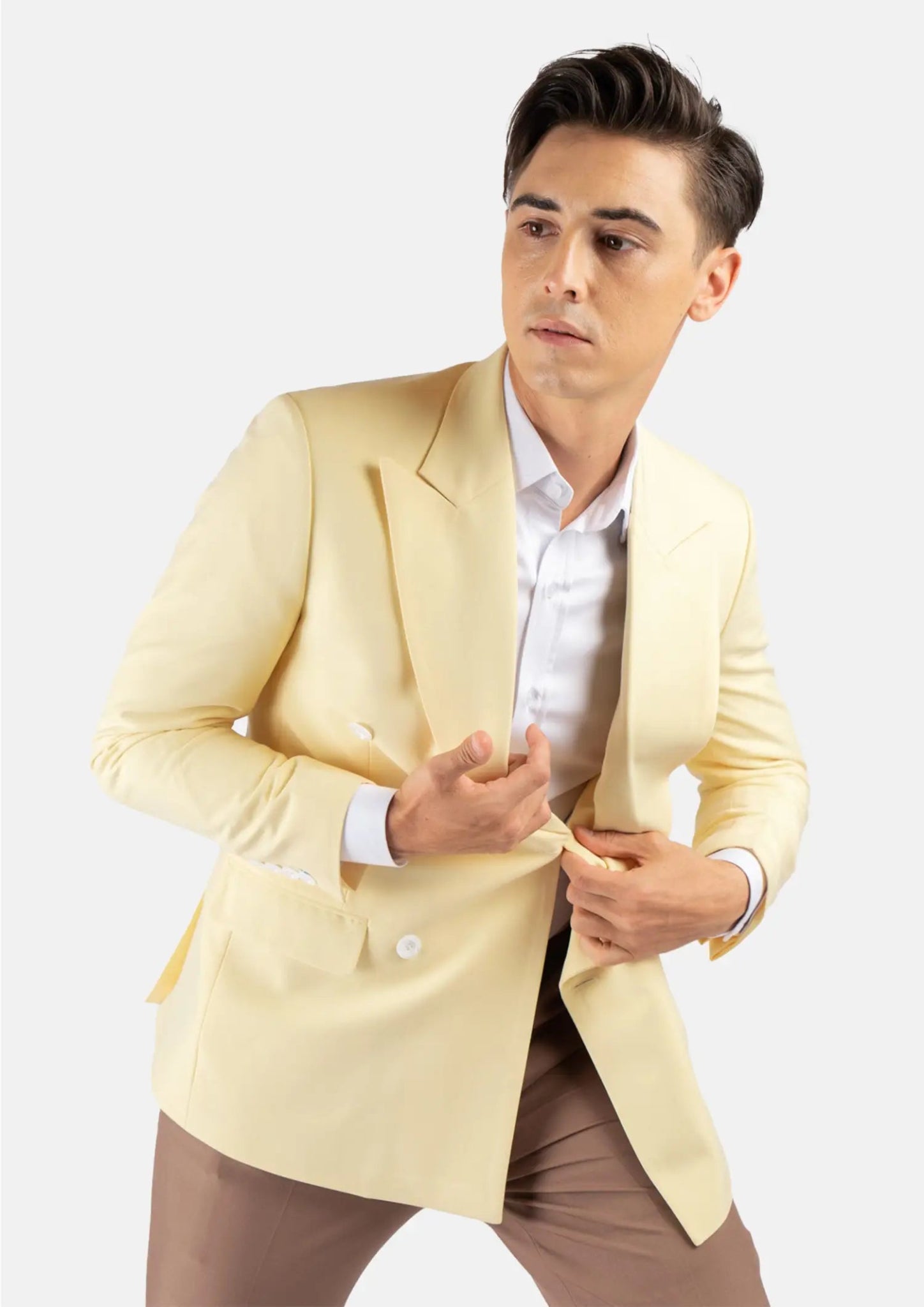 Waverly Cream Stretch Jacket - SARTORO