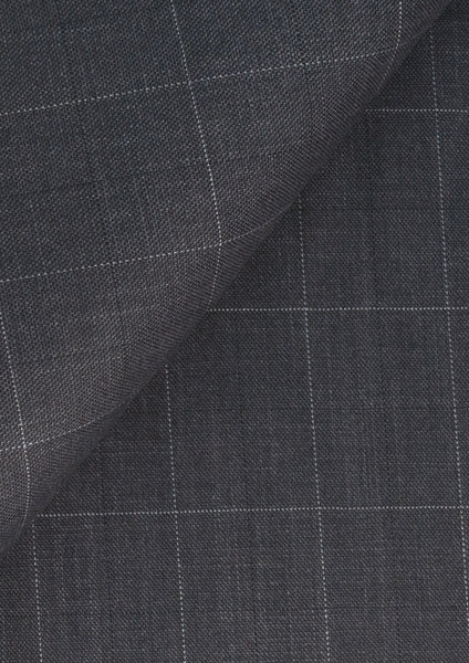 Waverly Dark Grey Windowpane Suit - SARTORO