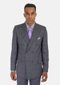 Waverly Dark Grey Windowpane Suit - SARTORO