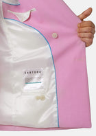 Waverly Lilac Linen Jacket - SARTORO858