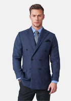 Waverly Midnight Blue Prince of Wales Jacket - SARTORO606