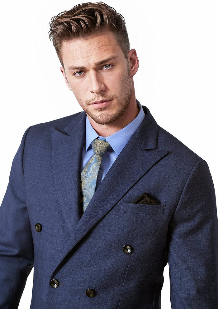 Waverly Midnight Blue Prince of Wales Suit - SARTORO89