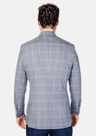 Waverly Powder Grey Windowpane Jacket - SARTORO625