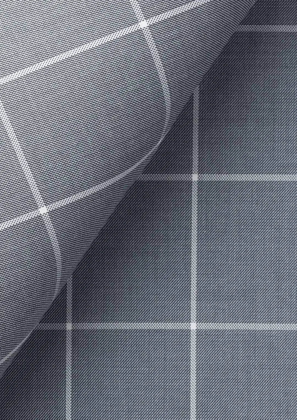 Powder Grey Windowpane Suit340