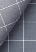 Waverly Powder Grey Windowpane Suit - SARTORO880