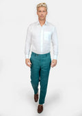 White 100% Linen Shirt - SARTORO