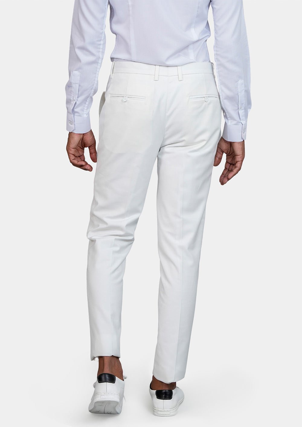 White Twill Pants - SARTORO