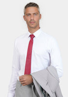 White Egyptian Cotton Broadcloth Shirt - SARTORO144