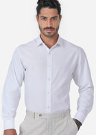 White Linen Shirt - SARTORO106