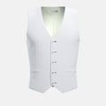 White Linen Vest - SARTORO
