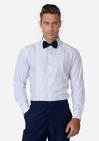 White Tuxedo Shirt - SARTORO656