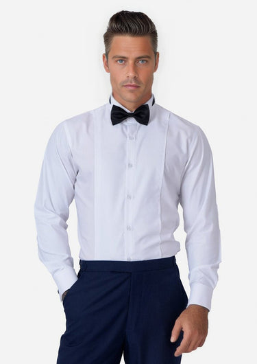 White Tuxedo Shirt - SARTORO