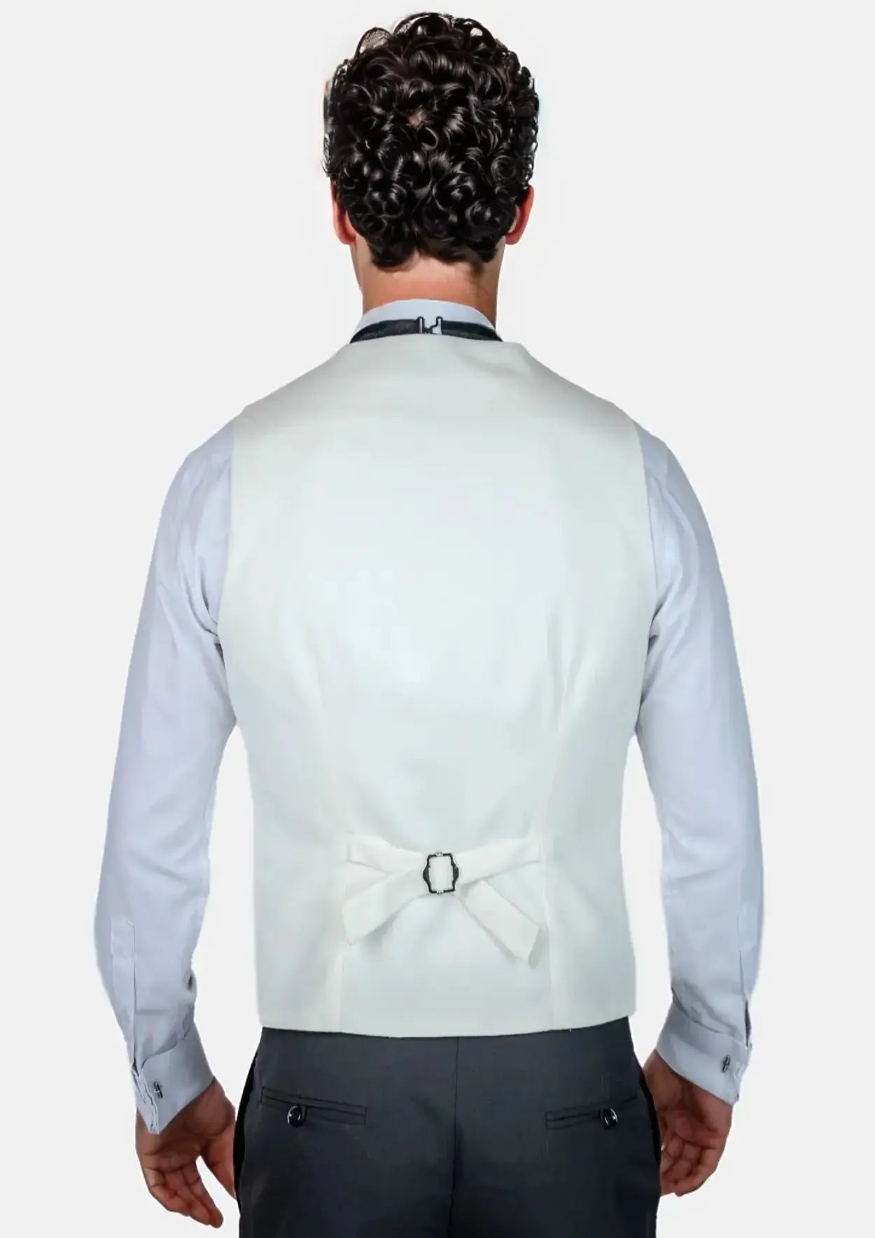 White Twill Vest - SARTORO