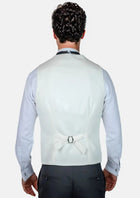 White Twill Vest - SARTORO509