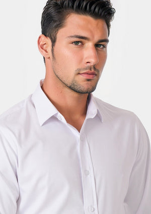 White Ultrasoft Bamboo Shirt - SARTORO