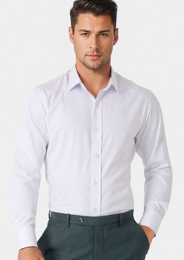 White Ultrasoft Bamboo Shirt - SARTORO