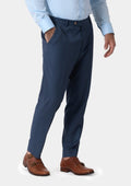 Yale Blue Crosshatch Pants - SARTORO