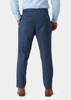 Yale Blue Crosshatch Pants - SARTORO549