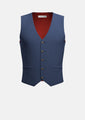 Yale Blue Crosshatch Vest - SARTORO