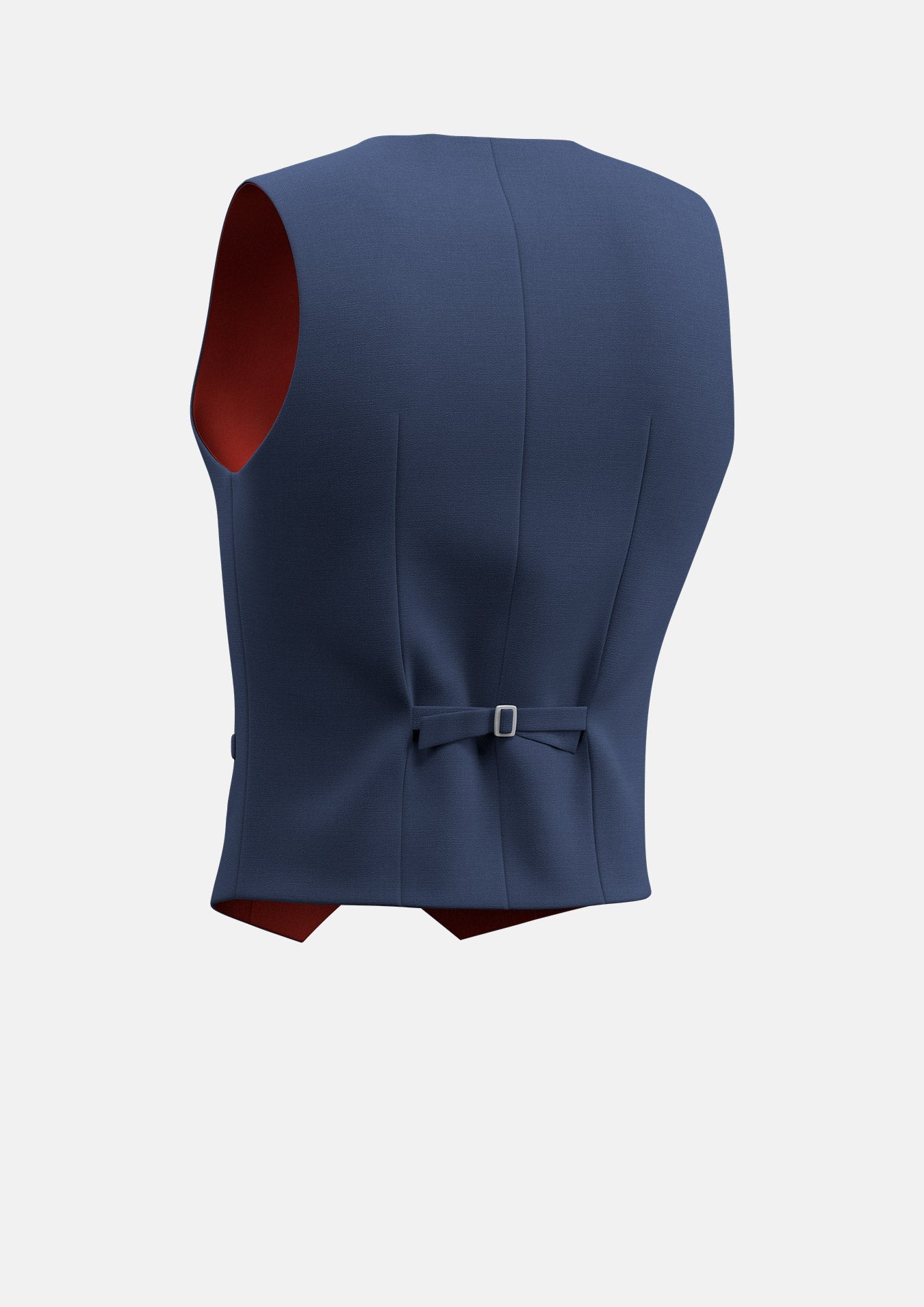 Yale Blue Crosshatch Vest - SARTORO